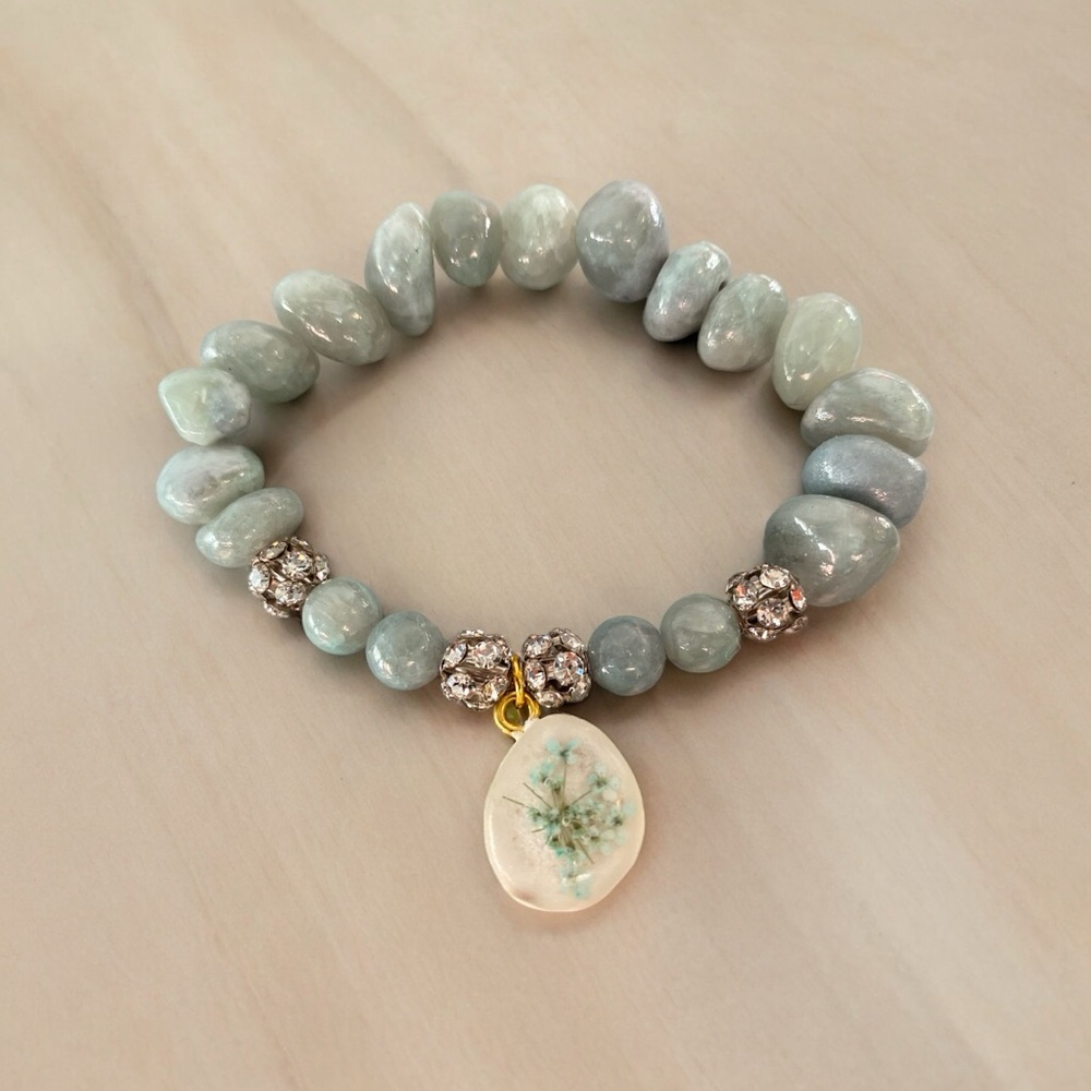 Birch and Tine Antler Bead Bracelet in size X-small